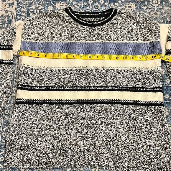 Vince Multicolor Pullover Striped Knit Modern Boho Sweater - Picture 8 of 9